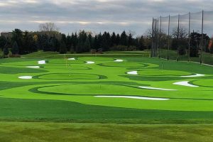 golf putting green, artificial grass