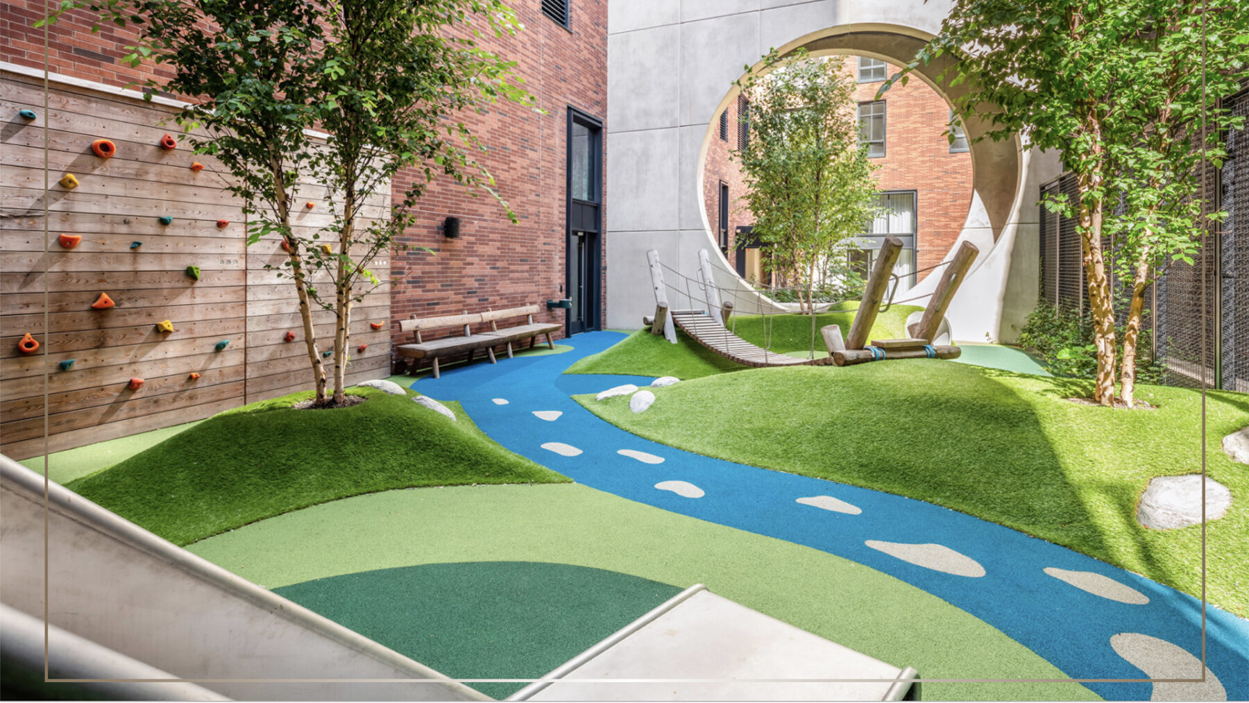New york artificial lawn Kent Rooftop Playground