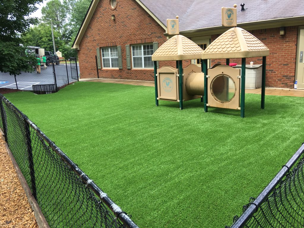 Playground artificial grass