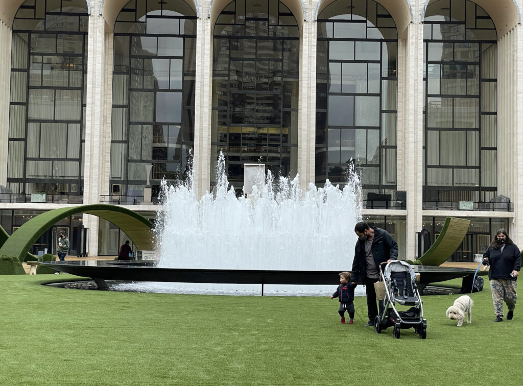 UPDATED PICS) A Spinning, Outer-Spacey Looking Sculpture in Lincoln Center  