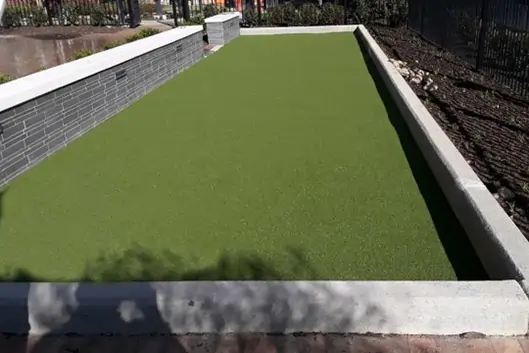 Newy York residential bocce ball artificial grass installation
