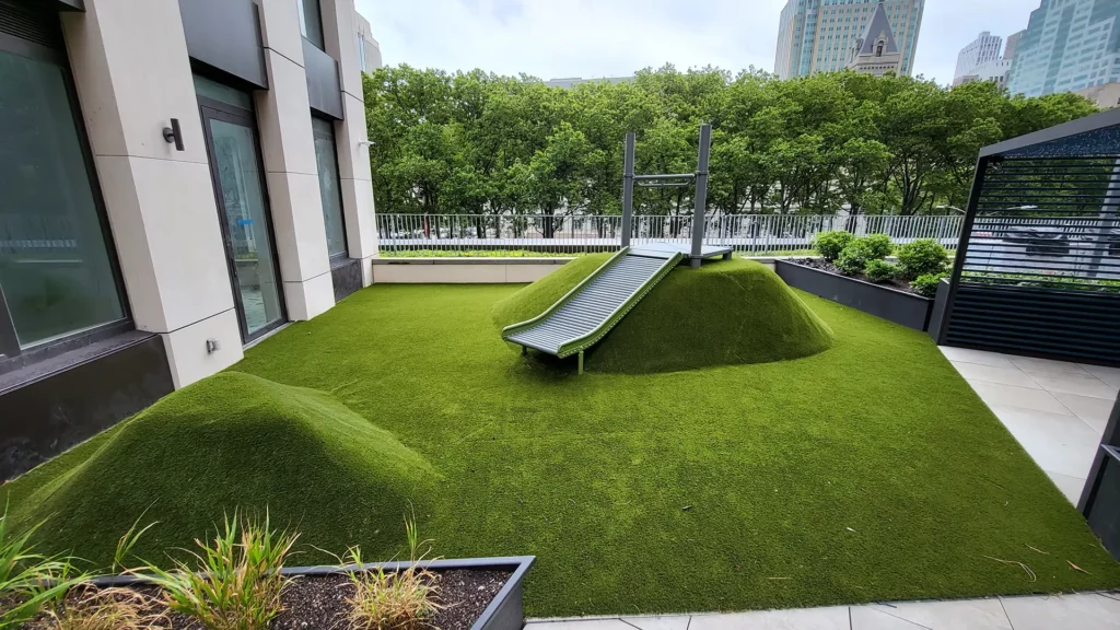 Artificial grass park installed by SYNLawn