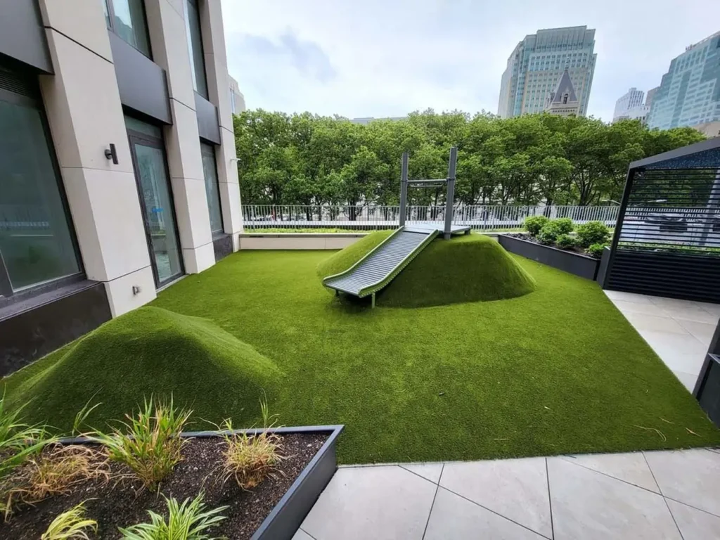 Commercial artificial grass playground from SYNLawn