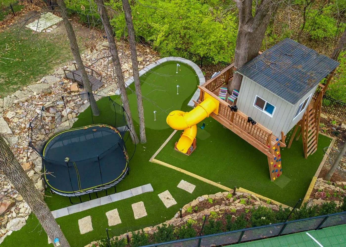 SYNLawn New York Backyard Playground Installation