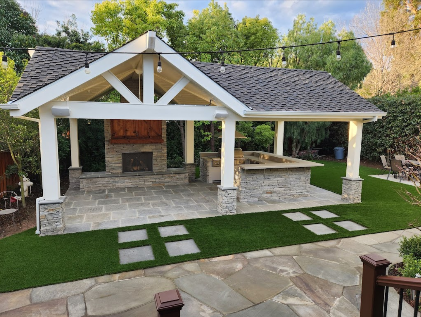New York Artificial Grass Residential Backyard