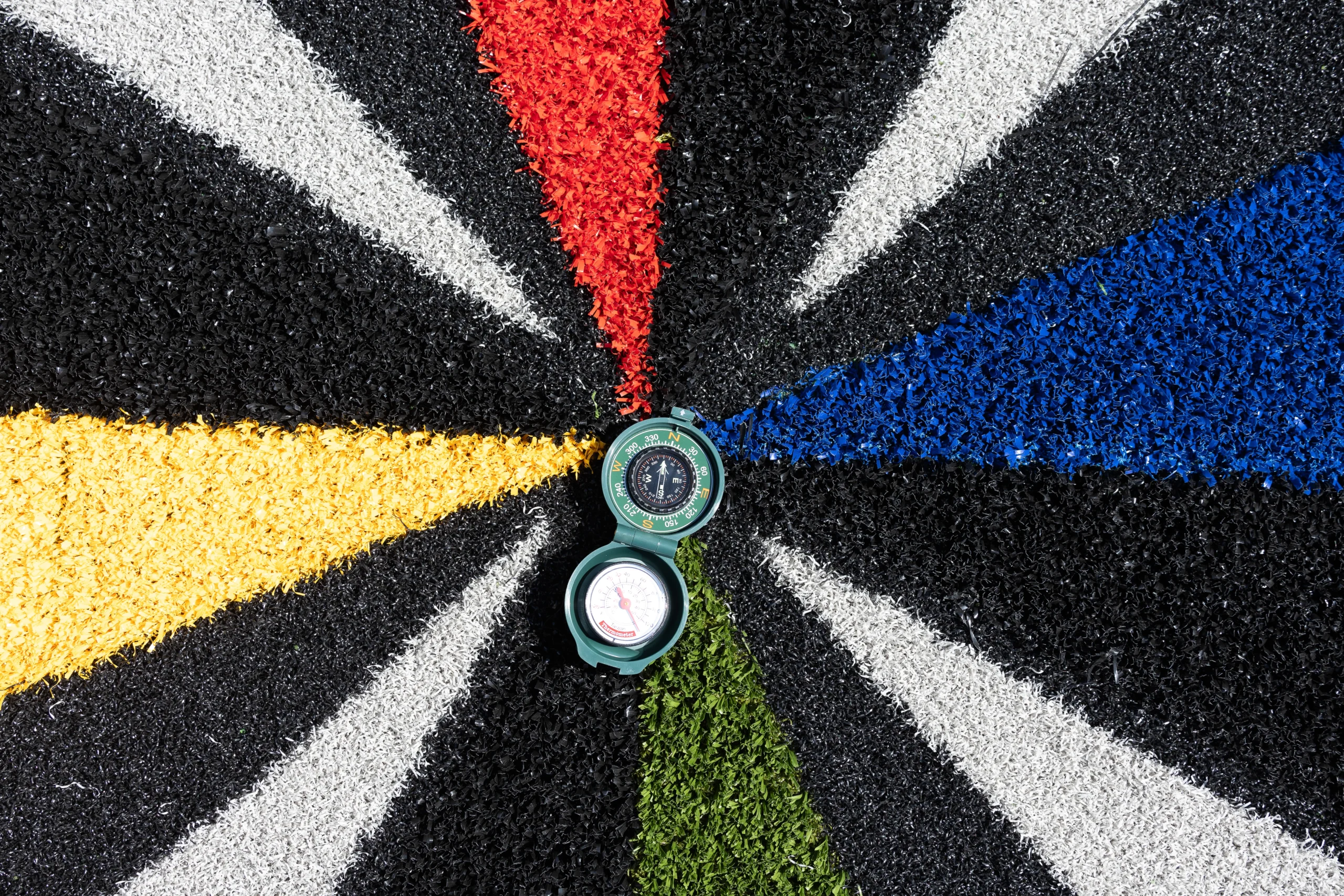 close up custom turf design close up New York custom turf design