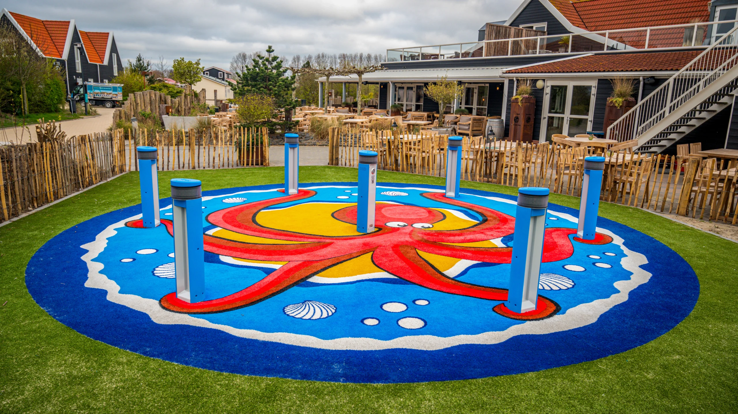 Octopus New York Artificial Grass Mural Octopus New York Artificial Grass Mural