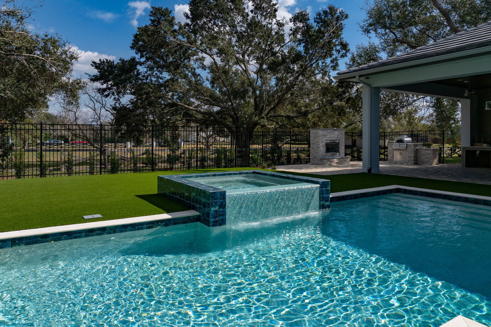 New York Artificial Grass Backyard Pool Installation New York Artificial Grass Backyard Pool Installation