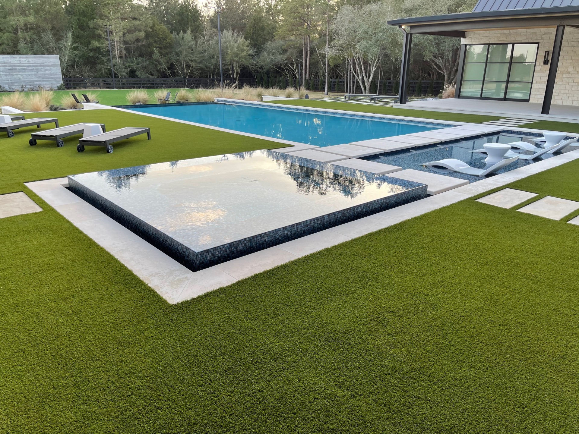 New York Artificial Grass Custom Pool Landscape New York Artificial Grass Custom Pool Landscape